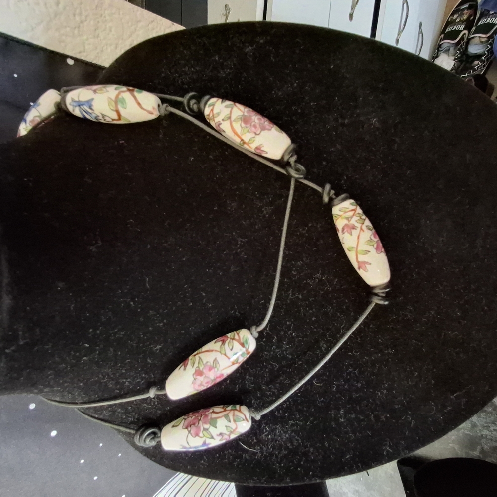Floral Beaded Necklace